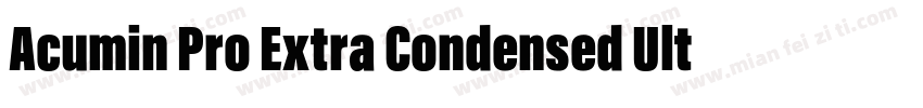 Acumin Pro Extra Condensed Ultra Bl字体转换
